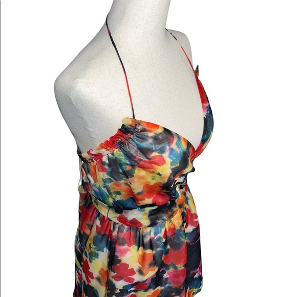 Anthropologie Hutch Multicolor Halter Dress - Picture 2 of 5